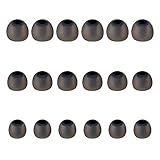 Earbud Tips Soft Silicone Earbuds Replacement Tips Fit for in-Ear Headphones(Inner Hole from 3.8mm -4.2mm Earphones) 9 Pairs S/M/L,Black