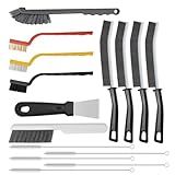 15pcs Crevice Cleaning Brush, Hard Bristle Scrub Brushes Tools, Multifunctional Grout Brush for Home, Bathroom, Ktichen, Window and Corners