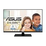 ASUS 31.5” 4K HDR Eye Care Monitor (VP327Q) – UHD (3840 x 2160), 99% sRGB, HDR-10, Adaptive-Sync, Speakers, DisplayPort, HDMI, Flicker Free, Blue Light Filter, VESA Mountable,Black