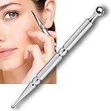 BYYDDIY Stainless Steel Dual Head Facial Reflexology Tools,Ear Massage Tool,Body Point Probe Pen &Trigger Point Massager Tool for Deep Tissue (P-S)