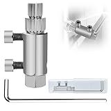 New Pipe Extractor Tool Pipe Nipple Extractor Set Pipe Remover Kit Broken Pipe Thread Remover Fits 1/2 inch to 1 inch Pipe Capacity Great Diy Gift for Men (Silver)
