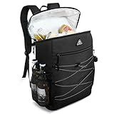 Haimont Cooler Backpack Insulated Leakproof Ice Chest Bag, Upgrade Thermal Lunch Backpack for Men Women Hiking Beach Travel Picnic Work, 35 Can, Black