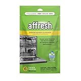 Affresh Dishwasher Cleaner, Helps Power Away Odor Causing Bacteria, Limescale, Mineral Deposits & Grime Inside Pump, Tub & Hoses, 6 Tablets, 6 Month Supply