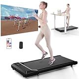 SupeRun Walking Pad, Under Desk Treadmill, 3 in 1 Portable Treadmill with Remote Control LED Display, 2.5 HP Quiet Walking Jogging Machine for Office Home Use, 300 Lbs Capacity