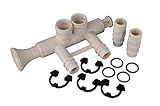 7345396 - High Flow 1" Water Softener Bypass Valve Kit with (2) Adapters, (4) Clips, and (4) O-rings