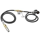 Stanbroil Fire Pit Installation Kit with 1/2" Chrome Key Valve for Propane Gas Connection, 90K BTU Max
