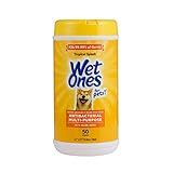 Wet Ones for Pets Multi-Purpose Dog Wipes With Aloe Vera | Dog Wipes For All Dogs in Tropical Splash, Wet Ones Wipes for Paws & All Purpose | 50 Ct Cannister Dog Wipes