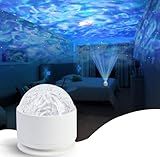 Calming Sensory Lights, Sensory Toys for Kids with Autism, Ocean Light Projector with 15 Color Patterns, Light Projects Water Ripple Effects onto Walls and Ceilings, Autism Toy,for Children and Adults