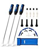 Orion Motor Tech 14.5" Tire Spoon Kit, 20pc Tire Changing Tool for Motorcycle Dirt Bike Lawn Tractor Bicycle, Motorcycle Tire Changer Tire Removal Tool with 4pc Rim Covers Valve Tool Valve Cores