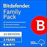 Bitdefender Family Pack - 15 Devices | 2 year Subscription | PC/Mac | Activation Code by email