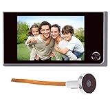 3.5 inch Digital Doorbell LCD 120 Degree Eye Electronic Peephole Doorbell Color IR Camera Door Viewer Powered by 4Pcsx AAA Batteries(not Included)