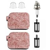 HUSWELL BG50 BG55 Leaf Blower Air Filter for Stihl BG85 BG65 SH85 SH55 BG45 BG46 BR45 BR45C Air Cleaner Tune Up Kit Primer Bulb Spark Plug Fuel Filter Parts