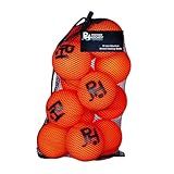 Premier Sports - 12-Pack All-Weather Street Hockey Balls – Durable, Low-Bounce, High-Visibility Balls with Reusable Storage Bag – Premier Regulation Size