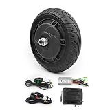 36V 350W Electric Scooter Conversion Kit 8 Inch Brushless Huv Motor Kit for Kick Scooter DIY Electric Trikke Speed Can Be 30KM/H (36V350W)