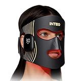 Red Light Therapy for Face 4 Modes, Breathable Red Light Therapy Mask with 4 Color Light Modes, 850NM Infrared LED Face Mask Light Therapy with Timer, Portable Led Mask for Home & Travel