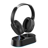 Wireless Headphones for TV Watching, TV Headphones with Transmitter Charging Base, Bluetooth V5.3, No Lip-Sync Delay, Clear Voice, Plug & Play, Comfortable Over-Ear for Seniors, Gifts for Elderly