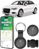 GPS Tracker for Vehicles, Real-Time Undetectable GPS Tracker for Car - No Monthly Fee & SIM Card for Hidden Magnetic GPS Locator for Android and iPhone, Ultra-Slim, IP68 Waterproof, Safe & Durable