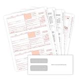 Blue Summit 1099 NEC Forms 2025 with Envelopes, 25 2025 1099 NEC Tax Forms, 4 Part Kit, Compatible with QuickBooks and Accounting Software, 25 Self Seal Envelopes with 3 1096 Included
