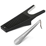 ZOMAKE Boot Jack,Boot Remover for Cowboy Boots,Boot Puller Boot Take Off Helper Boot Removal Tool for Men Women,Shoe Remover Helper,Travel Small Shoe Horn 11.8"