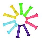 FIDGET TOYS(Package of 10, 5 colors) Stress Relieve toy, Focus Enhance, Soothing Marble Fidgets for Children and Adults, has helped with ADHD ADD OCD Autism, Depressions and Anxiety disorders