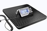 Amazon Basics Digital Shipping Postal Scale with Tare Function, Heavy Duty Weighing Platform, 660 lb Capacity, 1 Ounce Readability, Portable, Black