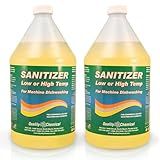 Quality Chemical Chloro-Guard Chlorine Low Temp Dish Sanitizer for Machine Dishwashing, Bulk Sanitizer - Hand Sanitizer Gallon Refill for Cleaning and Sanitizing 128 oz (pack of 2)