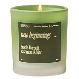Benevolence LA New Beginnings Scented Candles | 10 oz, 40-50 Hour Burn, New Home Candle | House Warming Gifts for Women, Friends | Gift Idea for Promotion, Retirement - Notes of Cashmere & Lilac