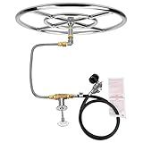 Stanbroil LP Propane Gas Fire Pit Stainless Steel Burner Ring Installation Kit, 18-inch