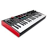 Akai Professional MPK Mini Plus - USB MIDI Keyboard Controller with 37 Mini Keys, 8 MPC Pads, Sequencer, MIDI/CV/Gate I/O, Music Production Software and Native Instruments Sound Package