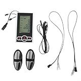 Exercise Bike Monitor Speedometer, LCD Monitor Speedometer with Heart Rate, Bike Elliptical Trainer Display, Exercise Bike Computer, Bike Odometer and Speedometer Monitor for Indoor Cycling Sessions