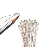 Evemodel 30pcs Pre-Wired Micro Litz Wire Warm White 0603 SMD LED Light 7.8'' Wire Resin Cover Waterproof CD0603WM