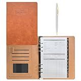 Client Record Book,Hair Stylist Client Profile Book-Binder and Client Record Replacement Pages with Alphabetical Tabs for Salons, Hair Stylist, Nail, Small Business,100 Sheets, 6.6" X 9"