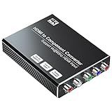 4K HDMI to Component Converter with Scaling Function, HDMI to YPbPr Converter Support 4K/60Hz Input, Support 480i/576i Component Output, Compatible with DVD/PS3/PS4/PS5/Amazon Fire TV Sticks