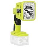 1600LM Flashlight for Ryobi ONE+ 18V Li-ion Ni-Cad Ni-Mh Battery, Portable Handheld Flashlight Project Light for Camping Workshop Garage Car Repairing, Emergency and Job Site(Battery not Included)