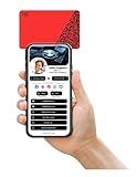 Tap Tag NFC Digital Business Card (Red)