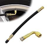 Tire Valve Extension Compatible For Cars Truck Motorcycle Bike 8.25 Inch Tire Valve Extension And 90 Degree Tyre Valve Extension Adaptor