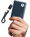 INIU 45W Fast Charging Portable Charger, 40% Smaller 10000mAh with Detachable Cable, Flight-Safe Travel Power Bank, USB C External Phone Battery Pack for Business, School, Dorm, College Student, Blue