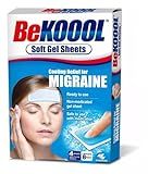 Be Koool Cooling Relief for Migraine, Soft Gel Sheets, 4 Sheets (Pack of 4)