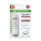 Aquaphor Naturally Inspired Lip Repair Stick with Coconut Oil and Natural Shea Butter, Hydrating Lip Balm Immediately Relieves Dryness, 0.17 Oz Stick