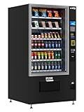 KoolMore KM-VMR-40-B Snack Vending Machine Bill Acceptor in Black, 60 Slots/Refrigerated