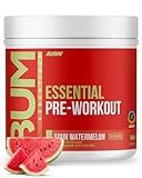 RAW Essential Pre-Workout Powder (Sour Watermelon) - Chris Bumstead Sports Nutrition Supplement for Men & Women - Preworkout Energy Powder with Caffeine, L-Citrulline, L-Tyrosine, & Beta Alanine Blend