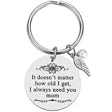 iJuqi Mom Gifts from Daughter Son for Christmas, Birthday, Mother's Day, Valentine’s Day Gift for Mom, Cute Mother Keychain, Mum Present