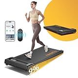 homeTro 3.0HP Walking Pad with 9% Incline, 0.6-5 MPH, Compact & Portable Under Desk Treadmill for Home/Office, Maximum 265lbs Capacity, Remote, APP Control, for Jogging/Running, Assemble Free, Red