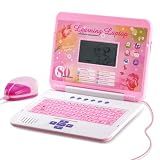 LESHITIAN Kids Laptop - 80 Learning Activities to Learn Alphabet, Words, Mathematics, Play Games and Music - Educational Learning Computer for Kids Ages 5+