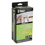 Duck MAX Strength Window Insulation Kit, Winter Window Seal Kit Fits Patio Doors & Large Windows, Heavy Duty Shrink Film Insulator, Indoor Installation, Window Tape Included, 84" x 120", Clear, 2 Pack