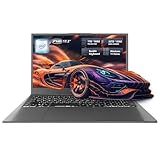Machenike 17.3’’ Laptop, Intel Processor, 16GB DDR5 RAM, 1TB SSD, Backlit Keyboard, Large-Screen with 120Hz Refresh Rate, Perfect for Work, School, and Streaming, Windows 11 Home, Modern Grey