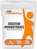 BulkSupplements.com Creatine Monohydrate Powder - Micronized Creatine Powder, Unflavored - Pure & Gluten Free, 5g per Serving, 500g (1.1 lbs) (Pack of 1)