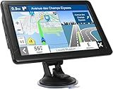 GWURXT 9-Inch Car GPS Navigator for Car Truck RV,2025 Maps (Free Lifetime Updates), Support Voice Turn Direction Guidance/Speed and Red Light Warning/Custom Truck Routing
