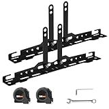 mocsenber Wheel Alignment Tool with 2 Measuring Tapes, Upgraded Automotive Toe Alignment Tool for Home Use, Compatible with More Vehicle Models, Black, Toe Plates