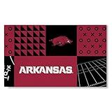 NORTHWEST NCAA 3 X 5 Feet Washable Area Living Rug, Arkansas Razorbacks